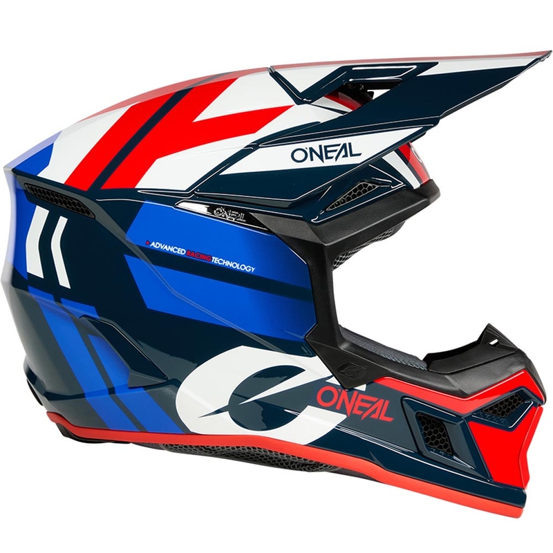 Motokrossi kiiver O´Neal 3SRS Ride sinine-valge-punane