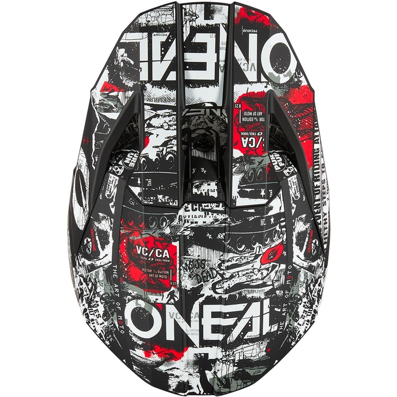 Motokrossi kiiver O´Neal 3SRS Attack matt must-valge