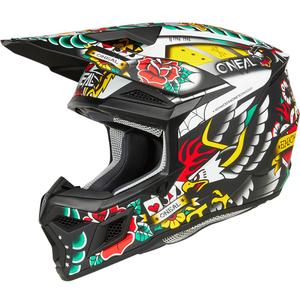 Laste motokrossikiiver O'Neal 3SRS Inked mitmevärviline