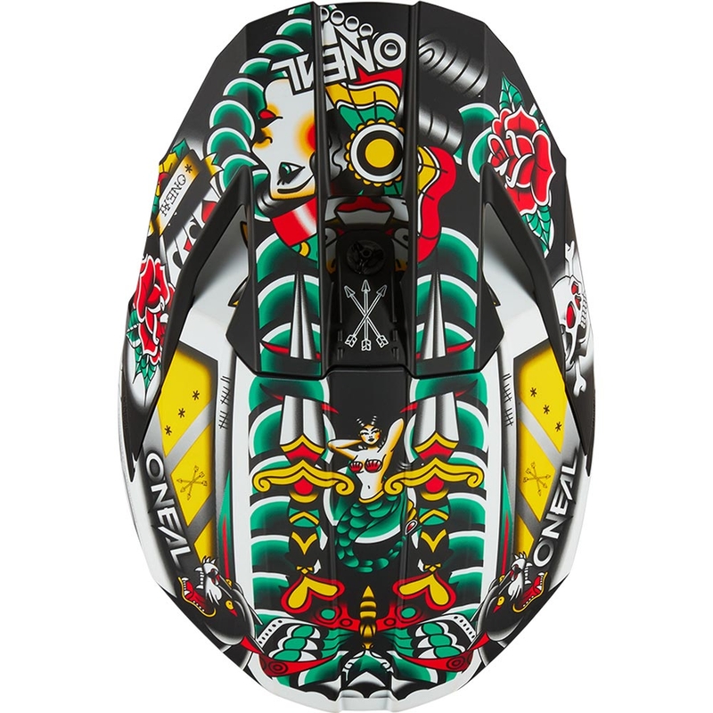 Laste motokrossikiiver O'Neal 3SRS Inked mitmevärviline