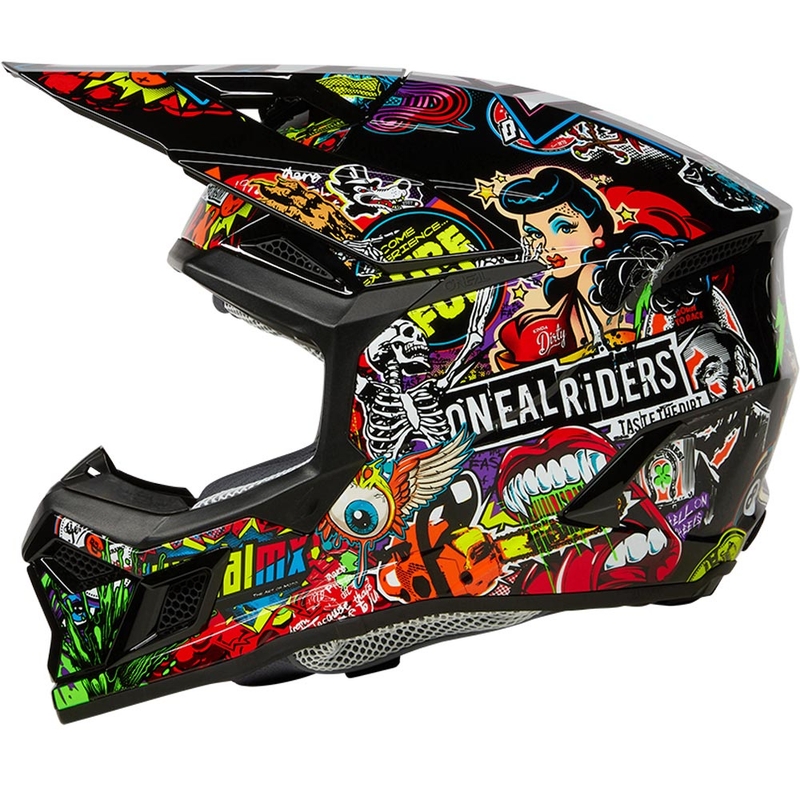 O'Neal 3SRS Crank motokrossi kiiver mitmevärviline