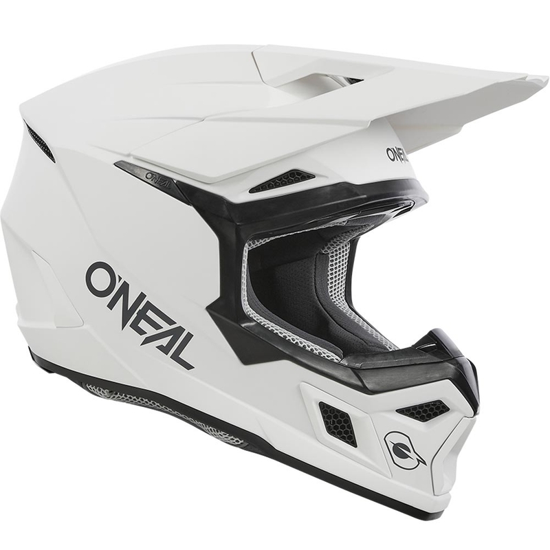 Motokrossi kiiver O´Neal 3SRS Solid mattvalge