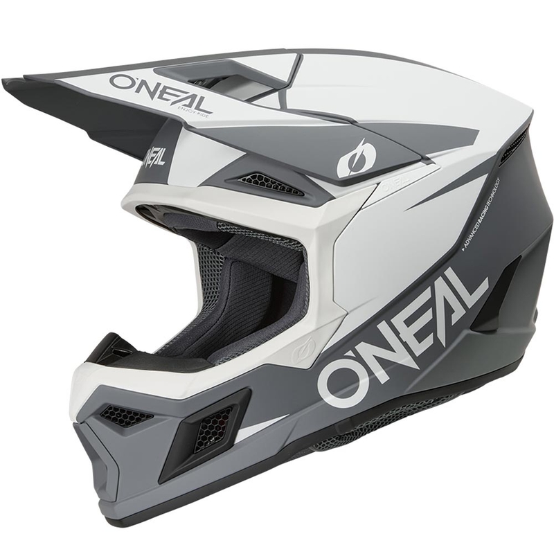 Motokrossi kiiver O´Neal 3SRS Solid matt valge-hall