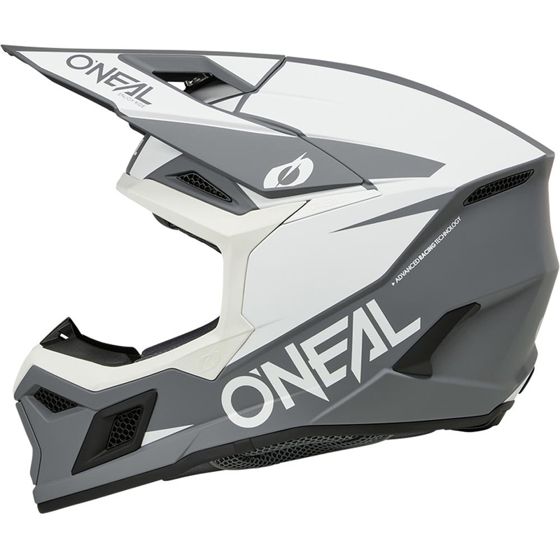 Motokrossi kiiver O´Neal 3SRS Solid matt valge-hall