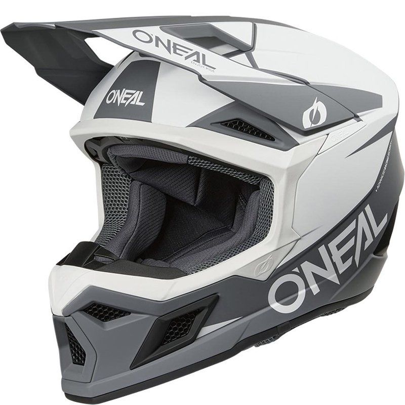 Motokrossi kiiver O´Neal 3SRS Solid matt valge-hall