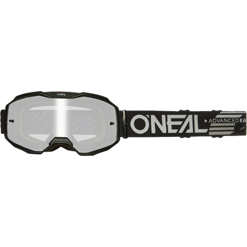Motokrossiprillid O´Neal B-10 Solid black (hõbedane peegelpleksiklaas)