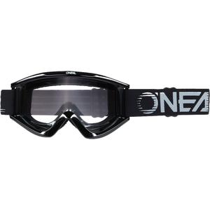 Motokrossiprillid O´Neal B-Zero mustad (läbipaistev pleksiklaas)