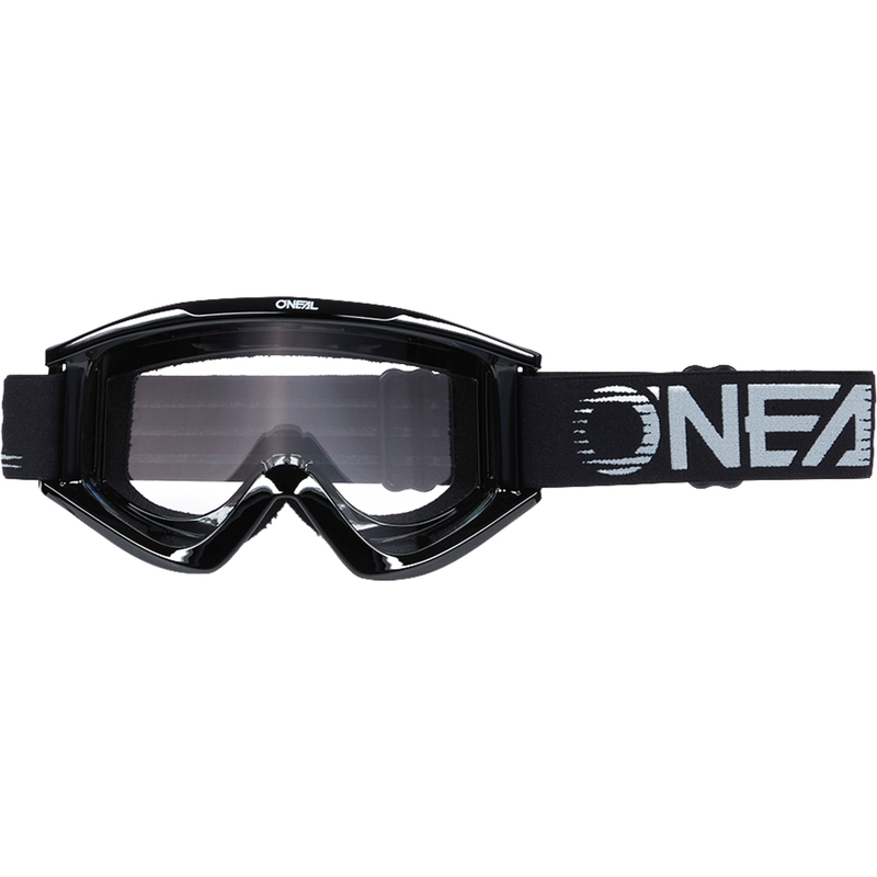 Motokrossiprillid O´Neal B-Zero mustad (läbipaistev pleksiklaas)