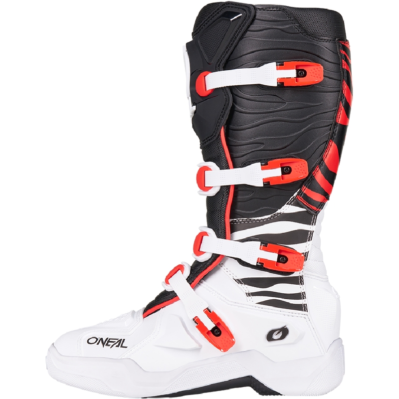 Krossisaapad O´Neal 3SRS Zebra must-valge-punane
