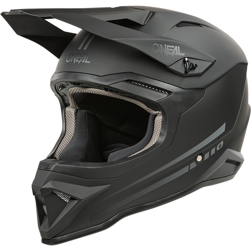 Laste motokrossikiiver O'Neal 3SRS Solid matt must