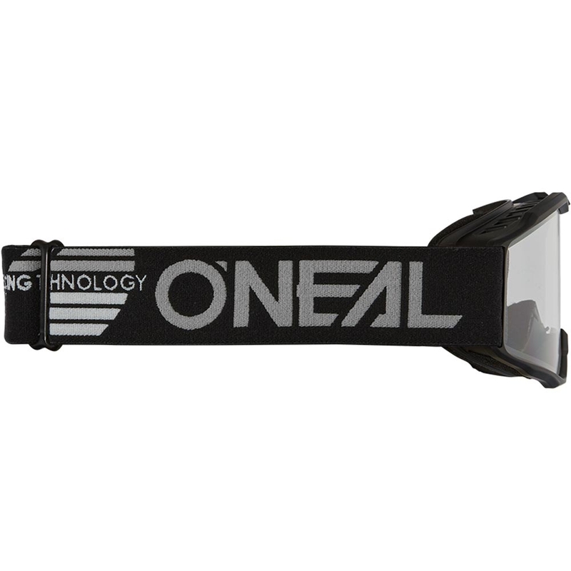 O'Neal B-10 Solid laste motokrossiprillid mustad läbipaistva läätsega