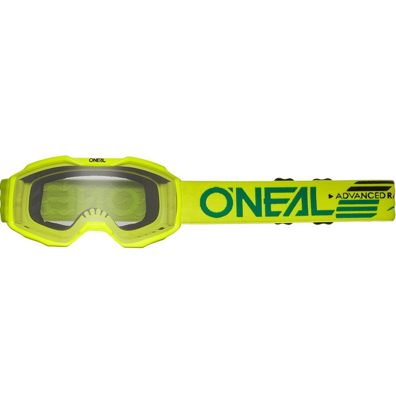Laste motokrossiprillid O'Neal B-10, fluorestsentskollased läbipaistva pleksiklaasiga