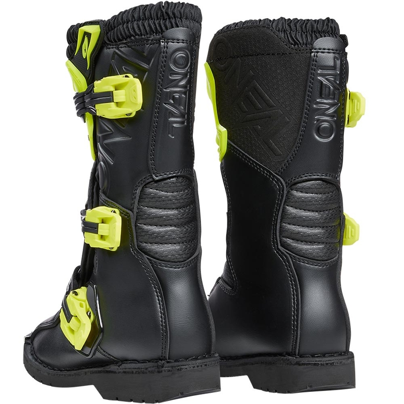 O'Neal Rider PRO laste krossisaapad must-kollane