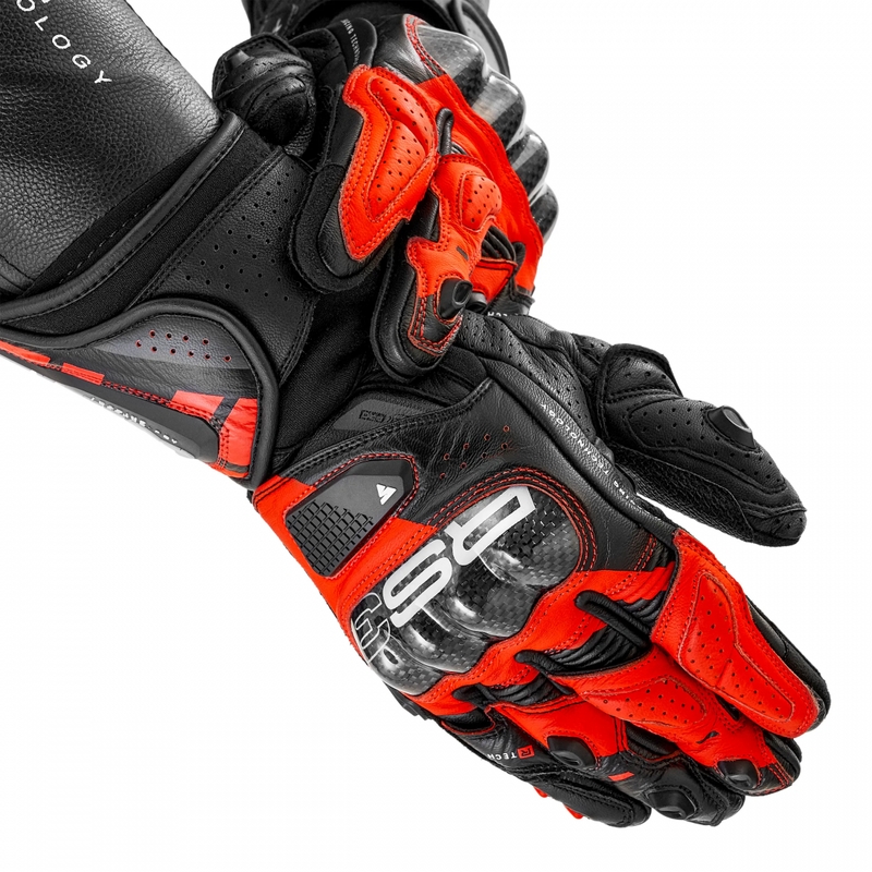 Mootorratta kindad Shima RS-3 fluo punased