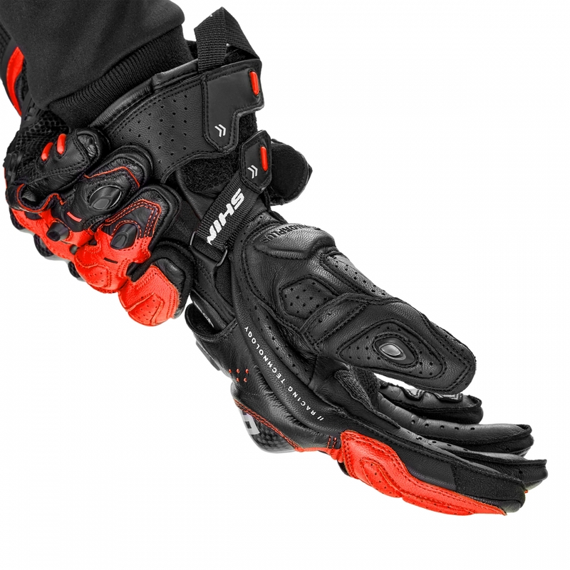 Mootorratta kindad Shima RS-3 fluo punased