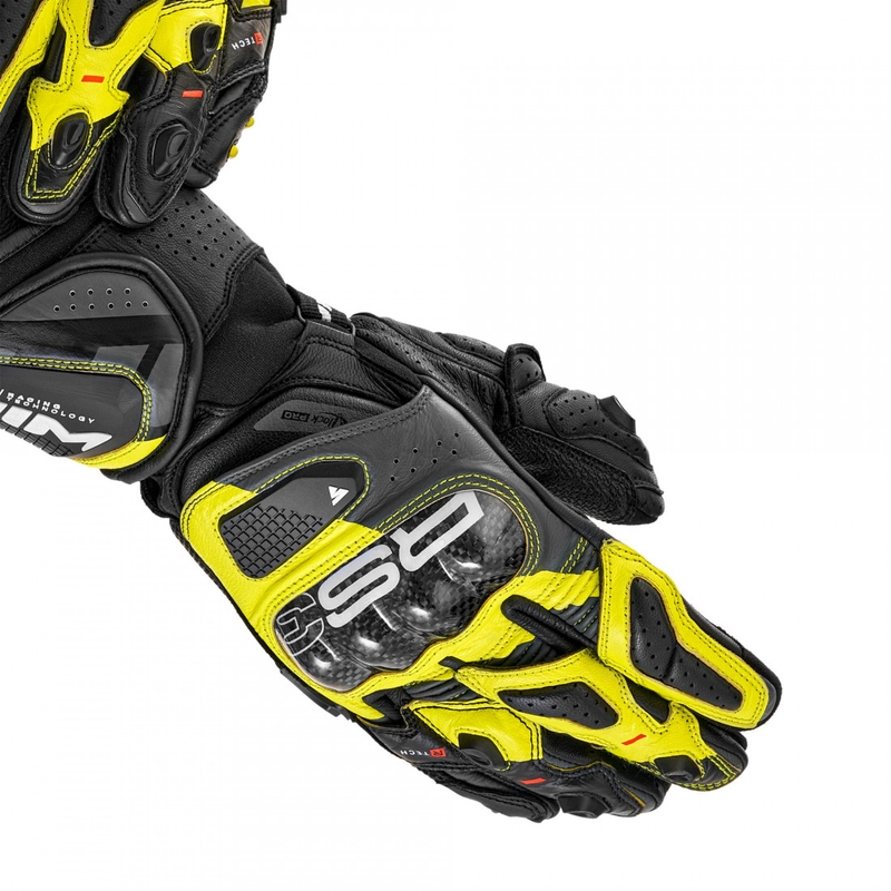 Shima RS-3 mootorratta kindad fluo-kollased