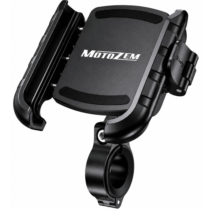 Vibratsioonivastane telefonihoidik MotoZem M8SP-S-C1 must