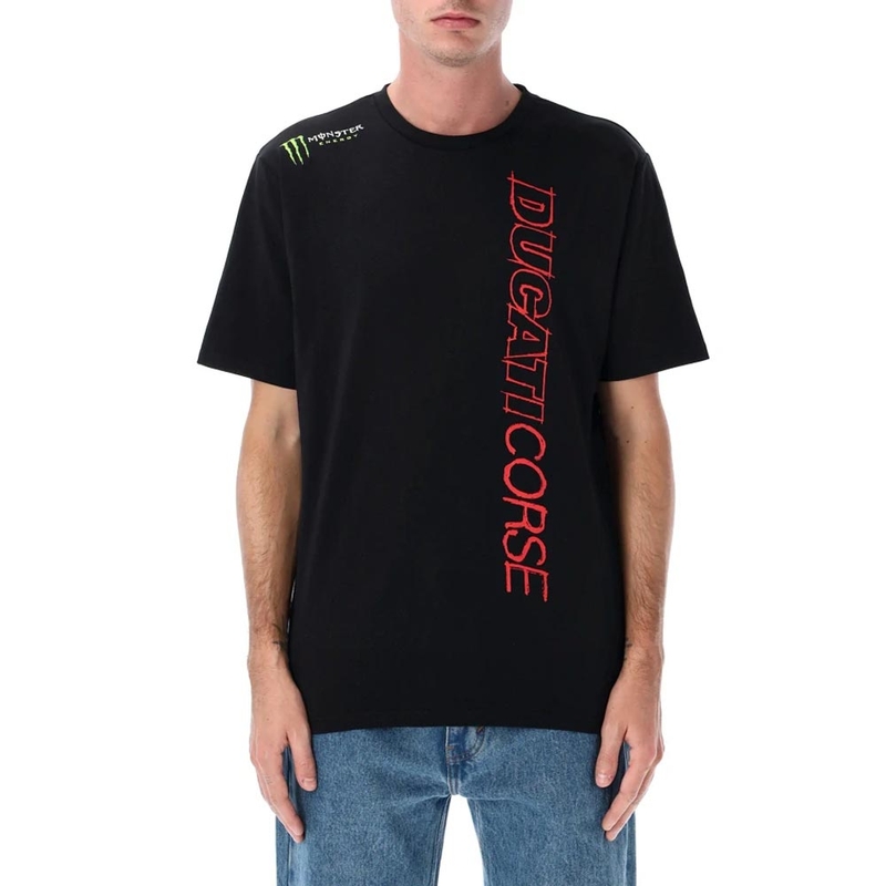 Ducati Corse Monster Energy T-särk musta logoga