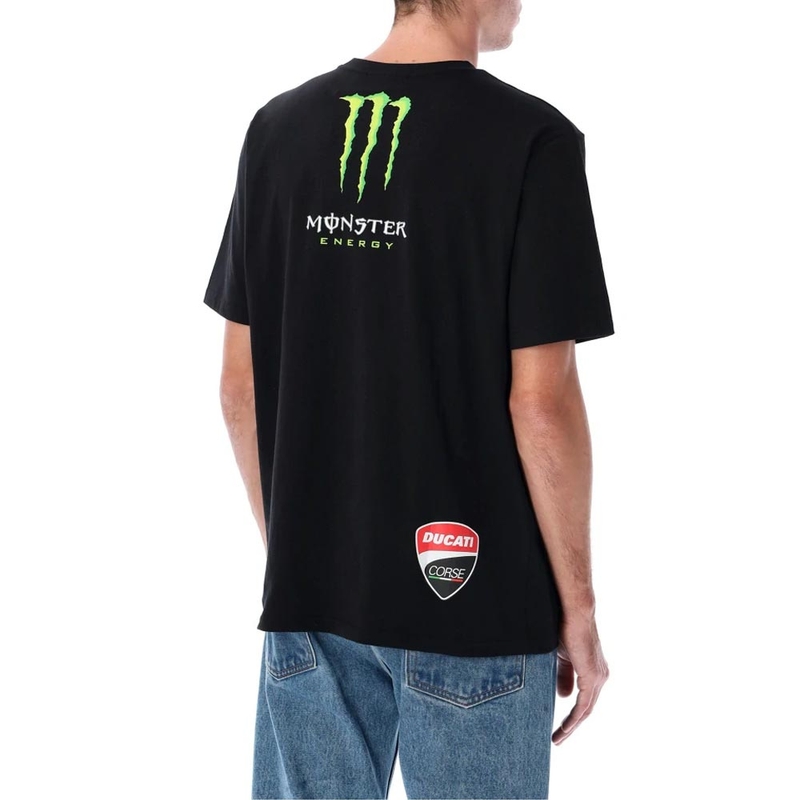 Ducati Corse Monster Energy T-särk musta logoga