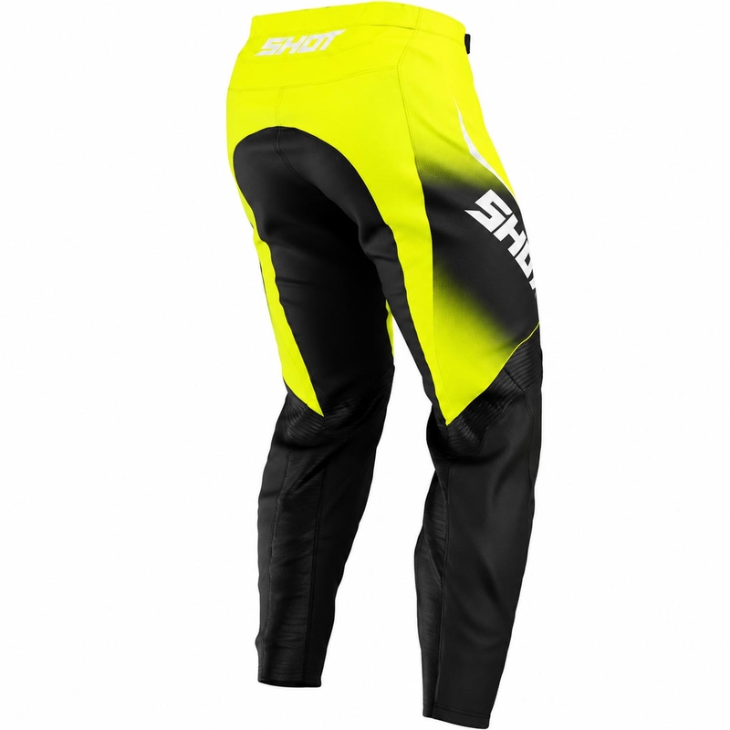 Motokrossipüksid Shot Draw Clash fluo-kollased