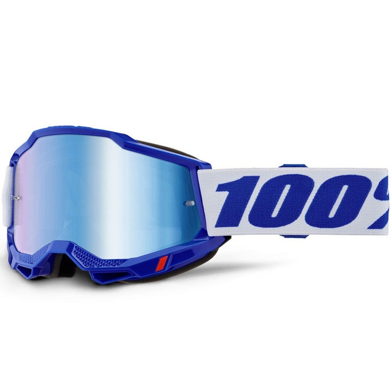 Motokrossiprillid 100% Accuri 2 sinised sinise pleksiklaasiga