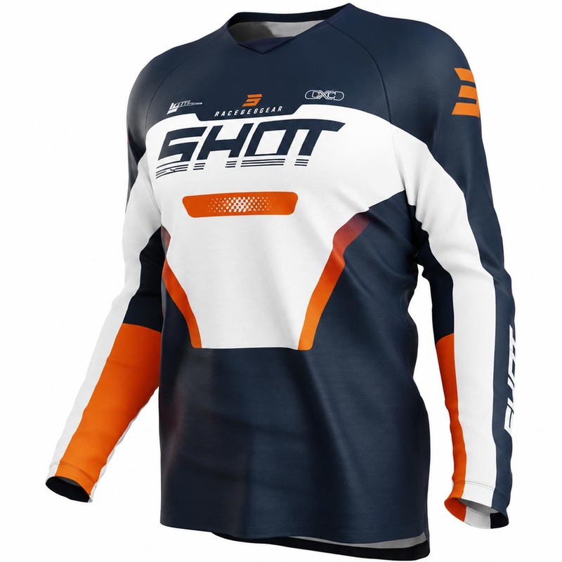 Shot Draw Struck laste motokrossisärk sinine-oranž