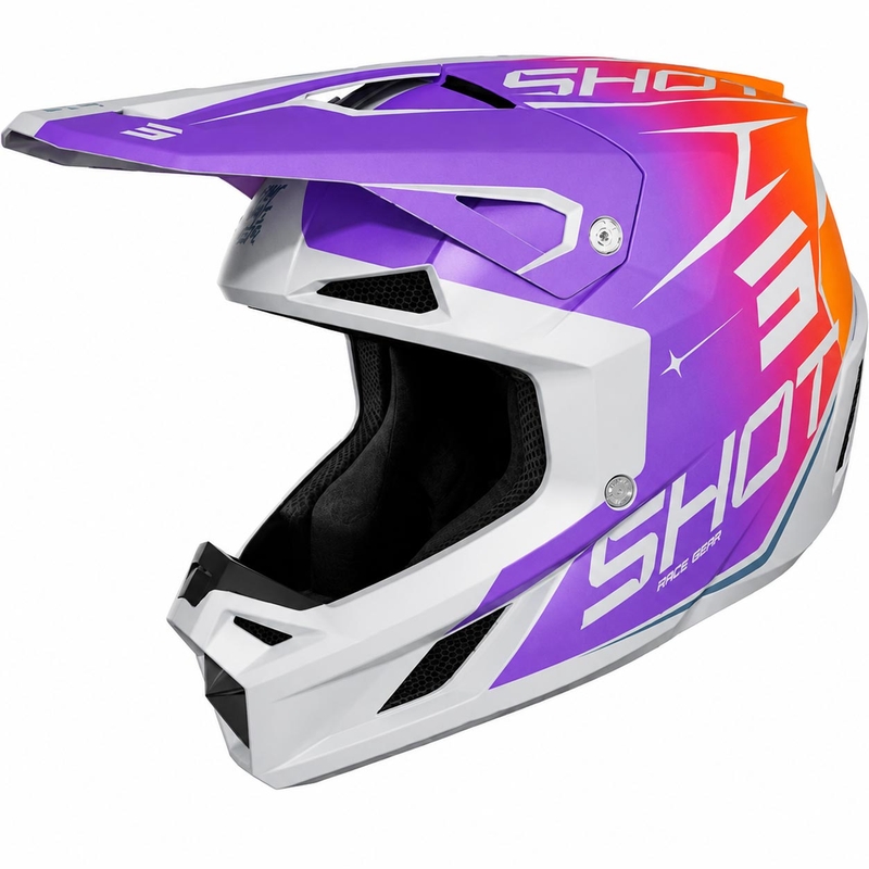 Motokrossi kiiver Shot Speed Side matt lilla