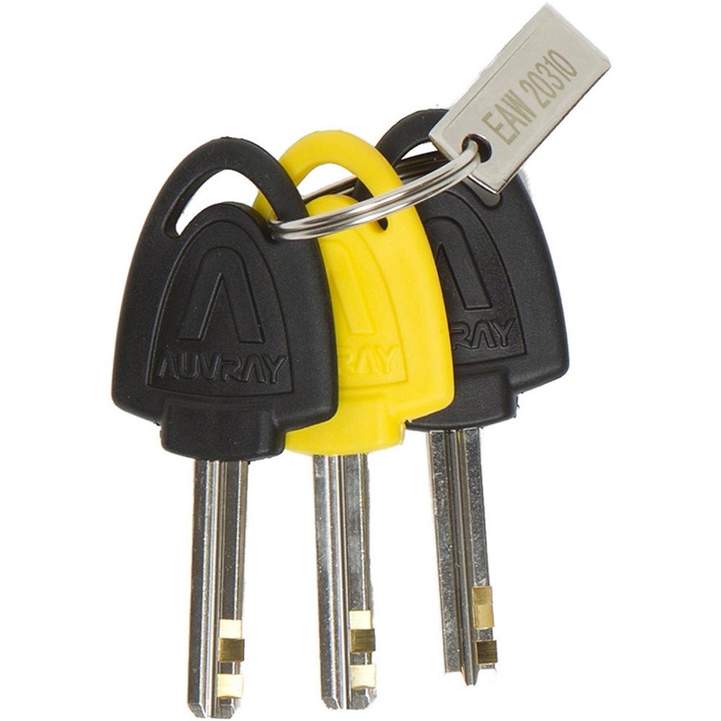 Piduriketta lukk Auvray B-Lock 10 alarmiga 120 dB kollane