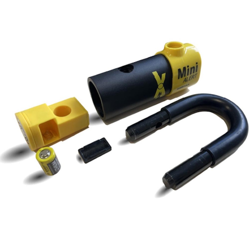 Auvray XTREM mootorratta ketilukk koos XTREM Mini Alert U-lukuga, must