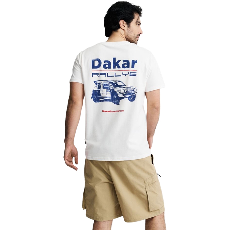 Dakari auto T-särk, valge