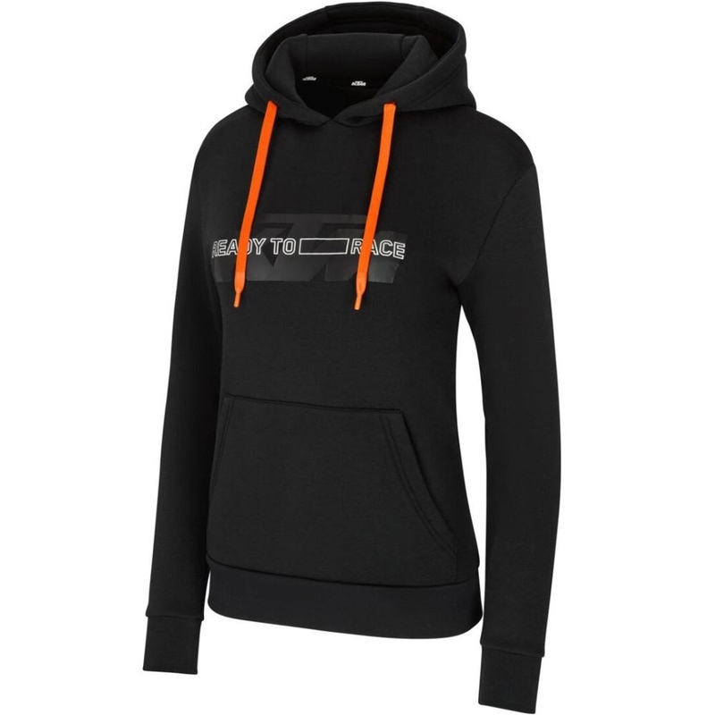 Naiste KTM logoga dressipluus must