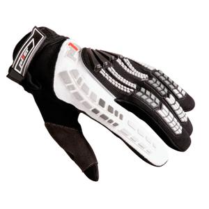 MX mootorratta kindad Pilot must/valge