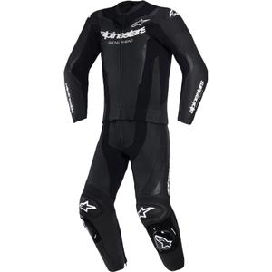 Alpinestars GP Force V2 kaheosaline nahkkombinesoon must-valge