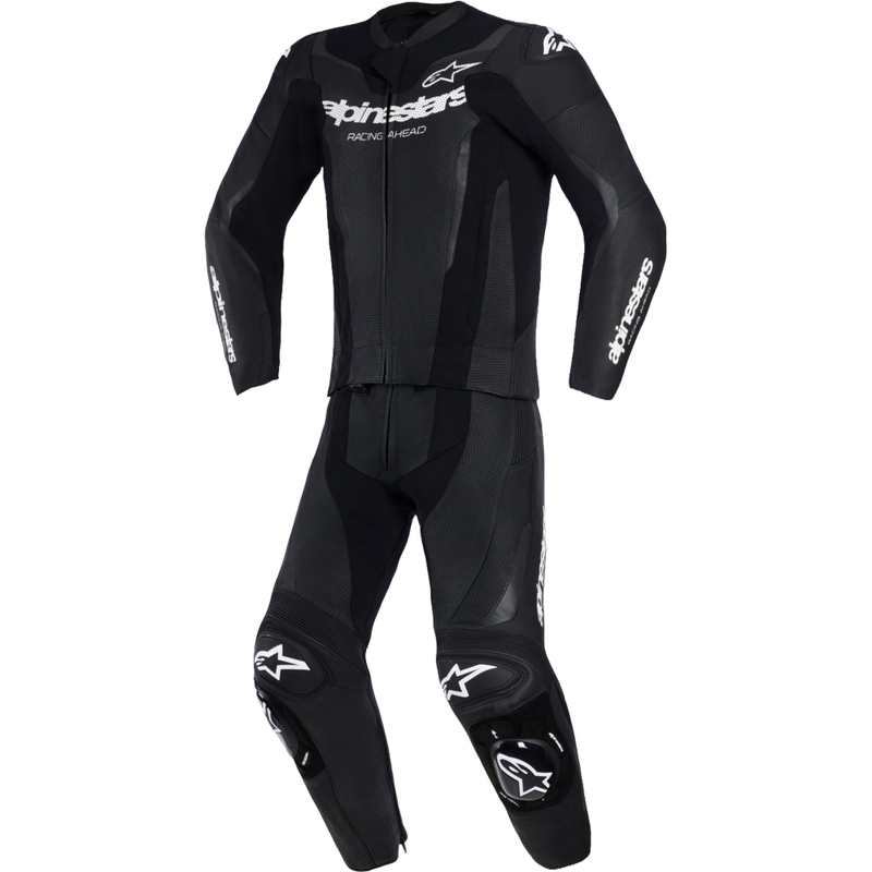 Alpinestars GP Force V2 kaheosaline nahkkombinesoon must-valge