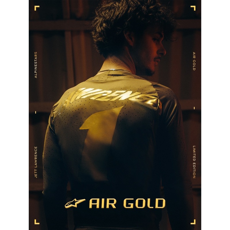 Alpinestars TECH 10 Limited Edition AIR GOLD mootorrattasaapad pruunid-kuldsed