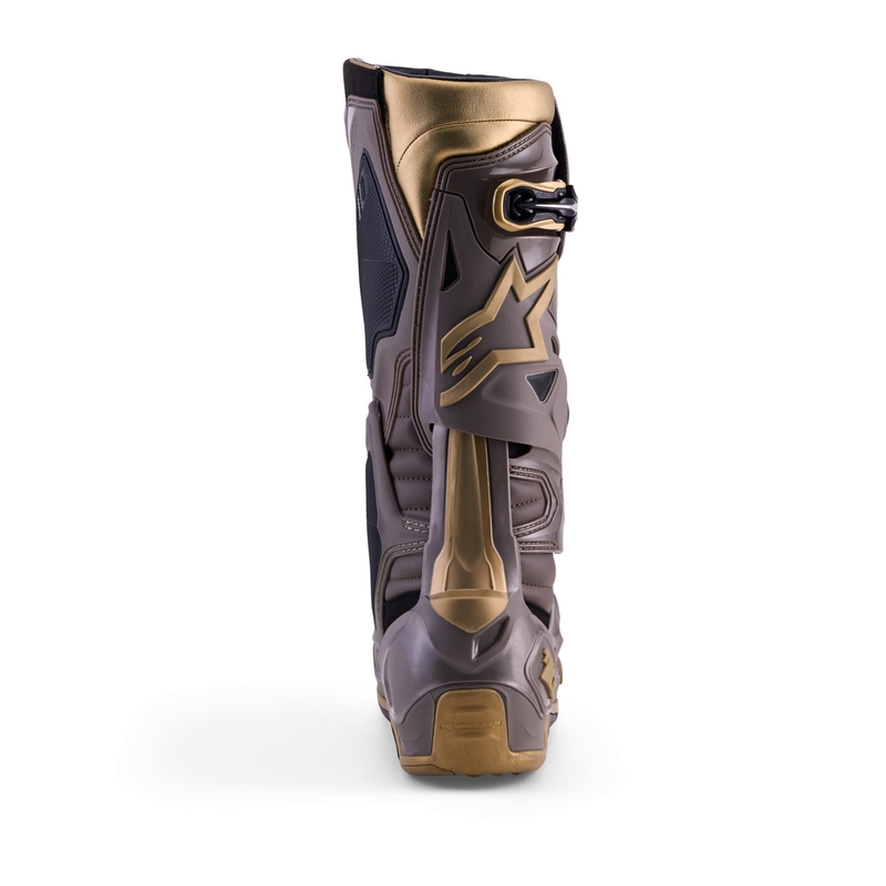 Alpinestars TECH 10 Limited Edition AIR GOLD mootorrattasaapad pruunid-kuldsed