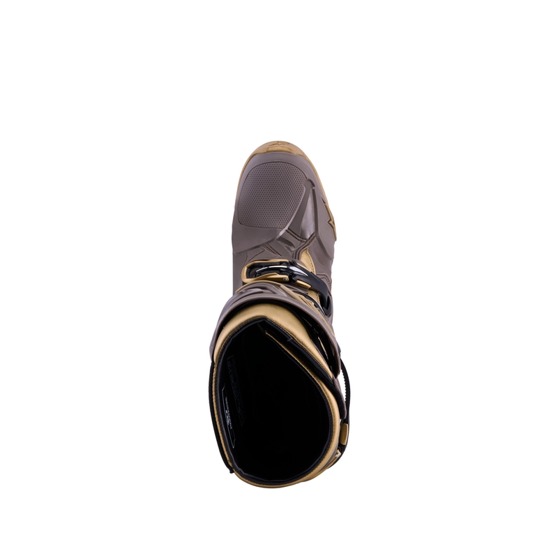 Alpinestars TECH 10 Limited Edition AIR GOLD mootorrattasaapad pruunid-kuldsed