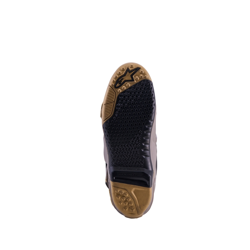 Alpinestars TECH 10 Limited Edition AIR GOLD mootorrattasaapad pruunid-kuldsed