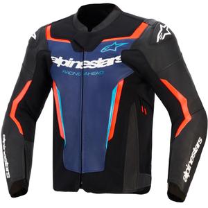 Alpinestars GP Force V2 nahkjakk must-sinine-fluopunane