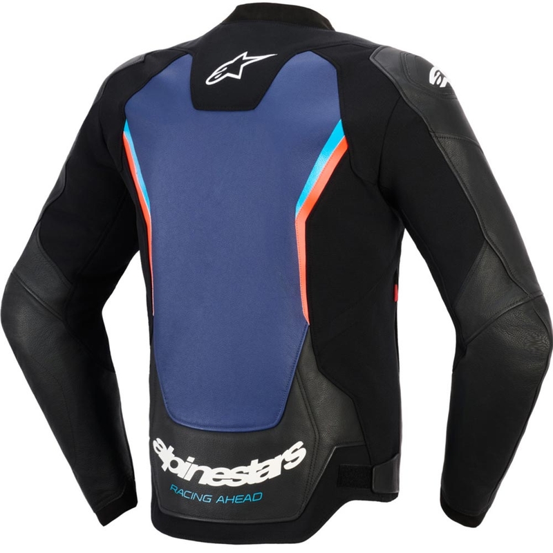 Alpinestars GP Force V2 nahkjakk must-sinine-fluopunane