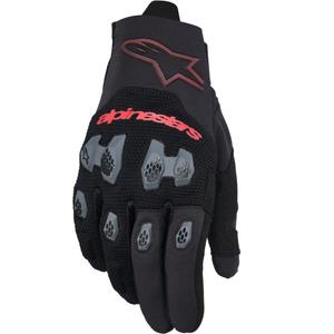 Alpinestars PRO-DURA motokrossi kindad must-punane