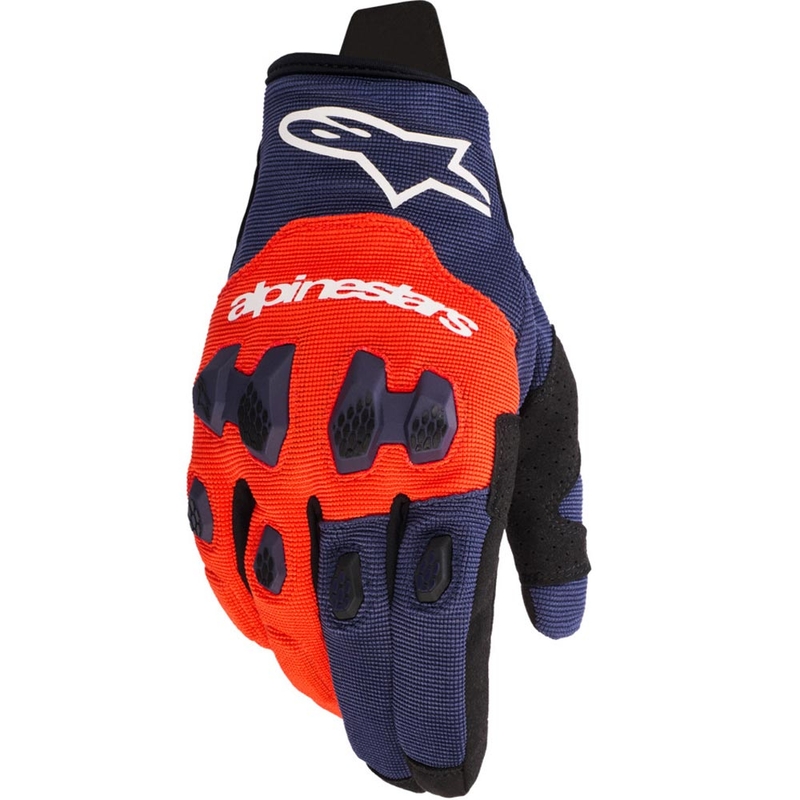 Alpinestars PRO-DURA sini-oranž-valge motokrossi kindad