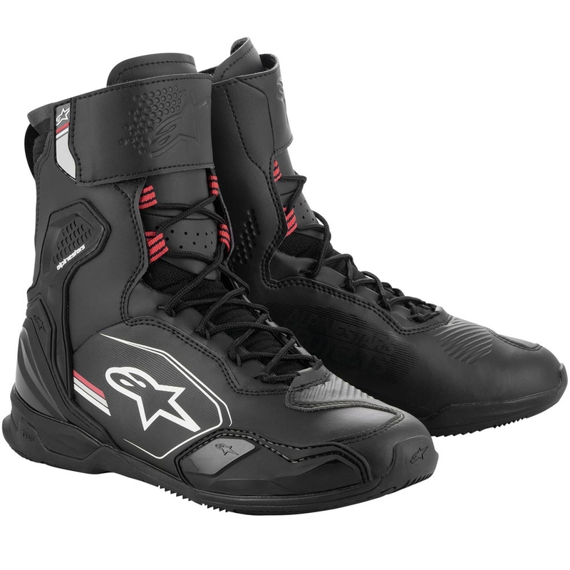 Alpinestars Superfaster mootorrattasaapad must-hall-punane