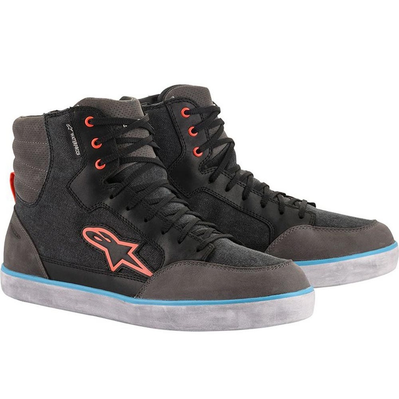 Alpinestars J-6 veekindlad mootorrattasaapad must-antratsiit-helesinine