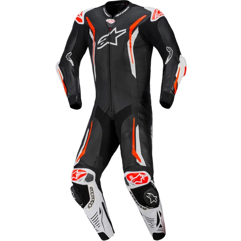 Alpinestars GP TECH V5 nahkkombinesoon must-valge-punane