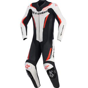 Alpinestars GP FORCE V2 ühes tükis mootorrattaülikond valge-must-fluopunane