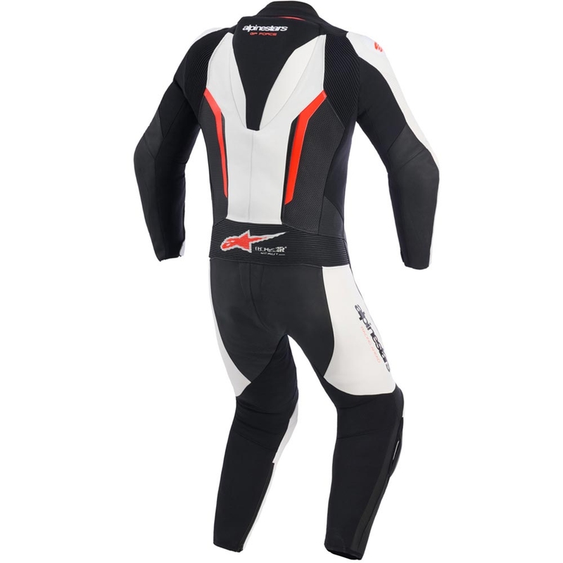 Alpinestars GP FORCE V2 ühes tükis mootorrattaülikond valge-must-fluopunane