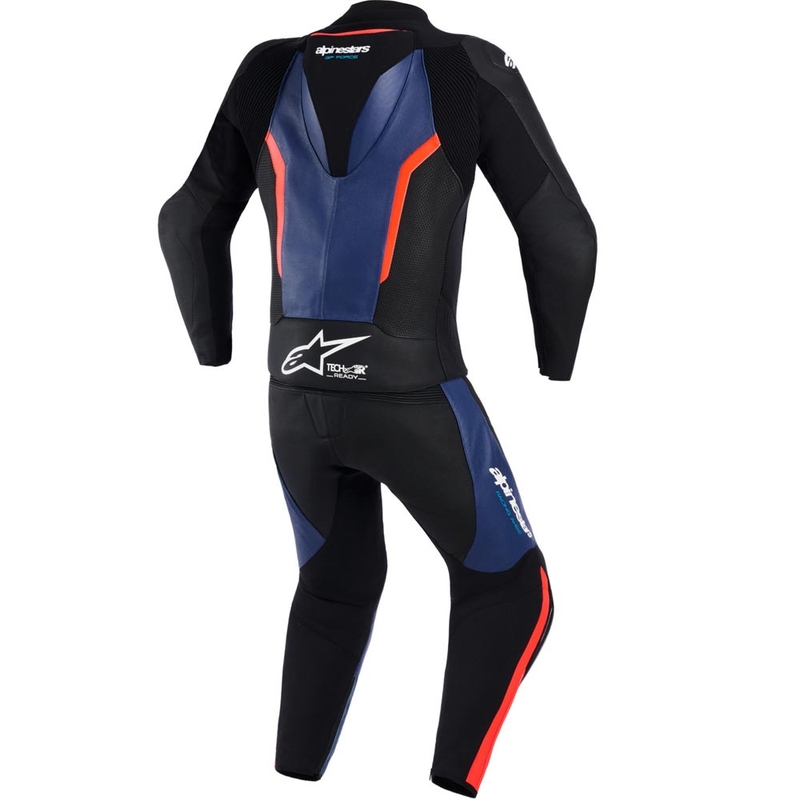 Alpinestars GP Force V2 kaheosaline mootorrattaülikond must-sinine-fluopunane