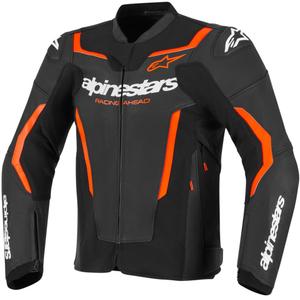 Alpinestars GP Force V2 nahkjakk must-fluorestseeriv punane-valge