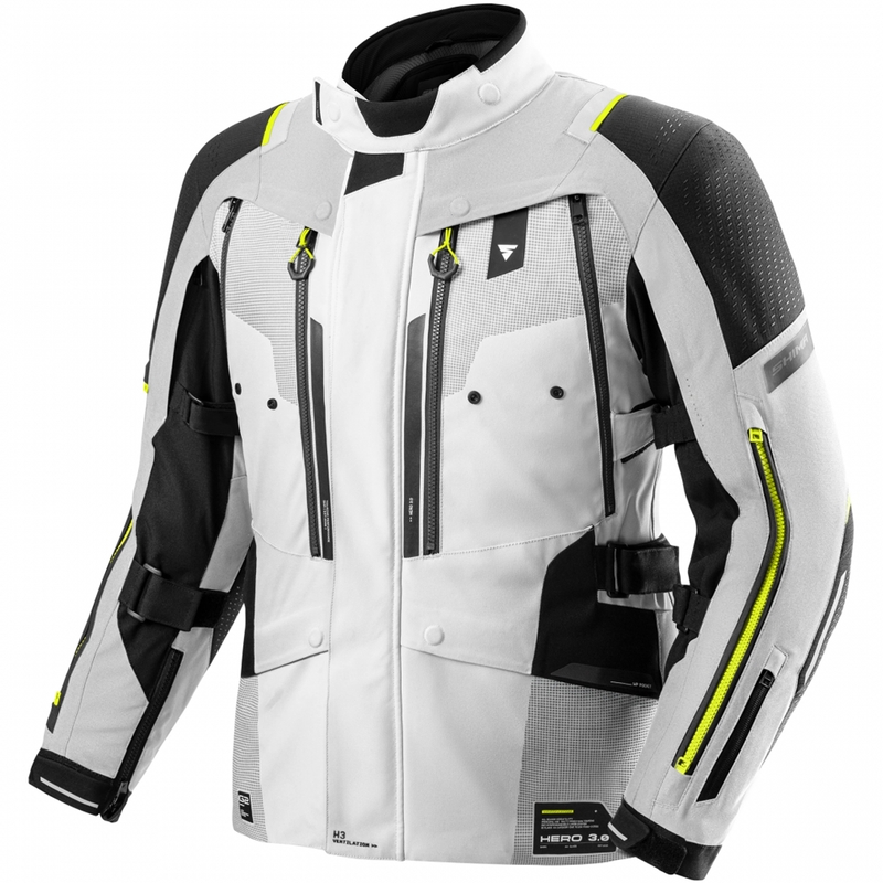 Shima Hero 3.0 mootorratta jope hall-fluorestseeriv kollane
